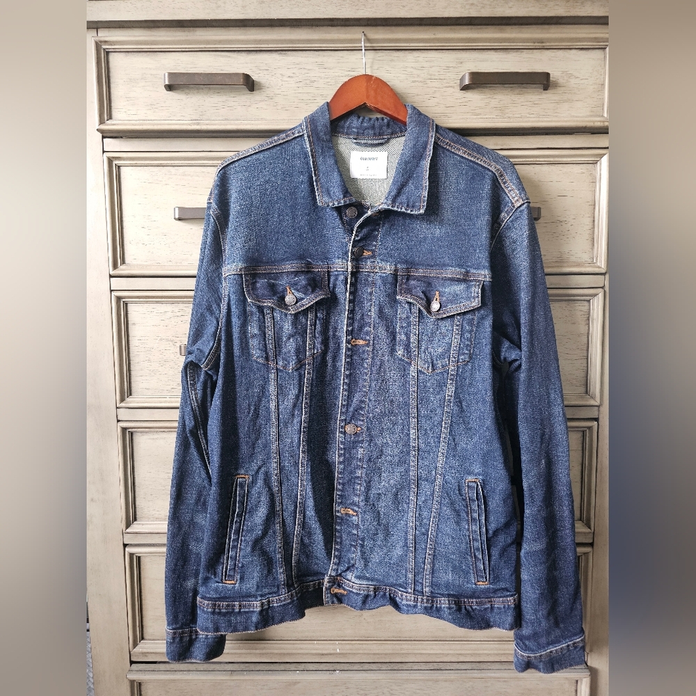 Old Navy Men's Dark Blue Denim Jacket